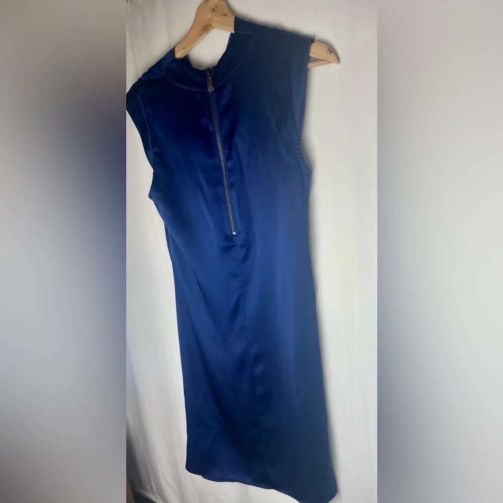 Haute hippie cowl neck Back zip Silk Cap sleeve dress 2 - Picture 8 of 13